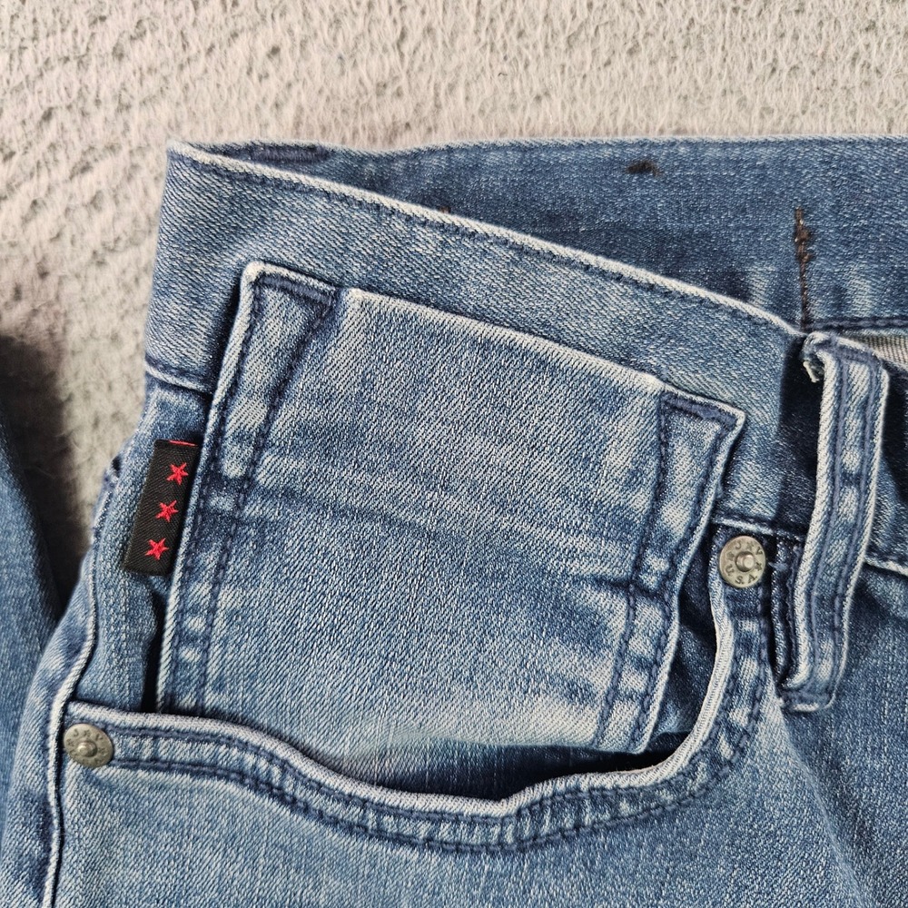 John Varvatos USA Bowery Slim Straight Jeans Blue Medium Wash 28 J306DW1B NEW - Picture 4 of 13